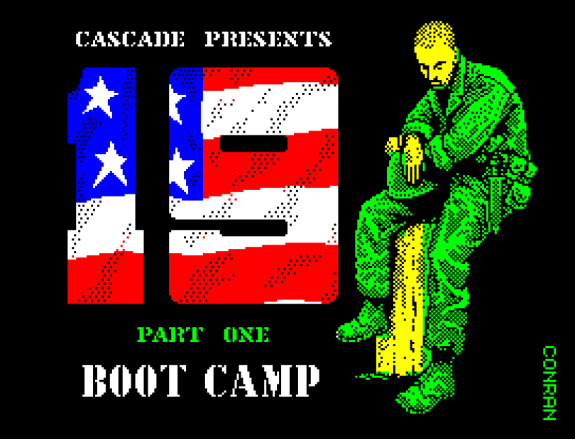 19: Boot Camp by Cascade ZX Spectrum Loading Screen