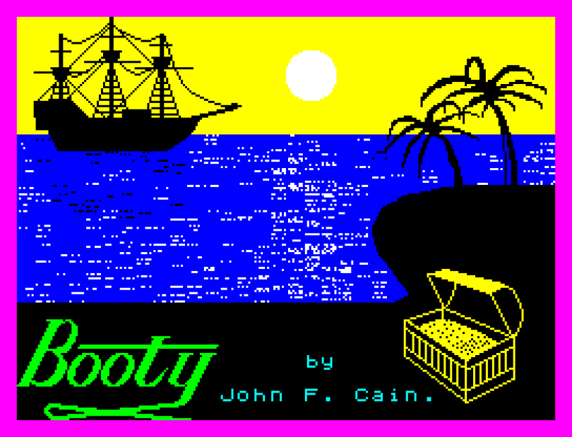 Booty by Firebird ZX Spectrum Loading Screen
