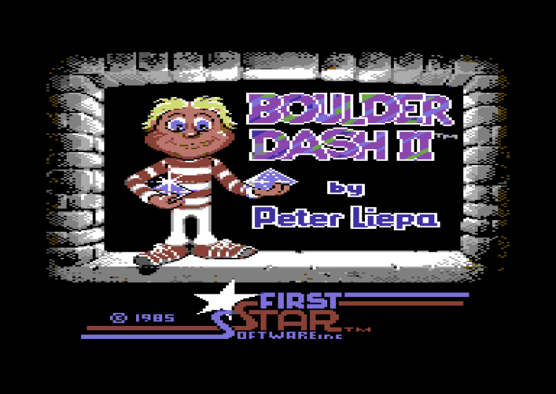 Boulder Dash II C64 Loading Screen