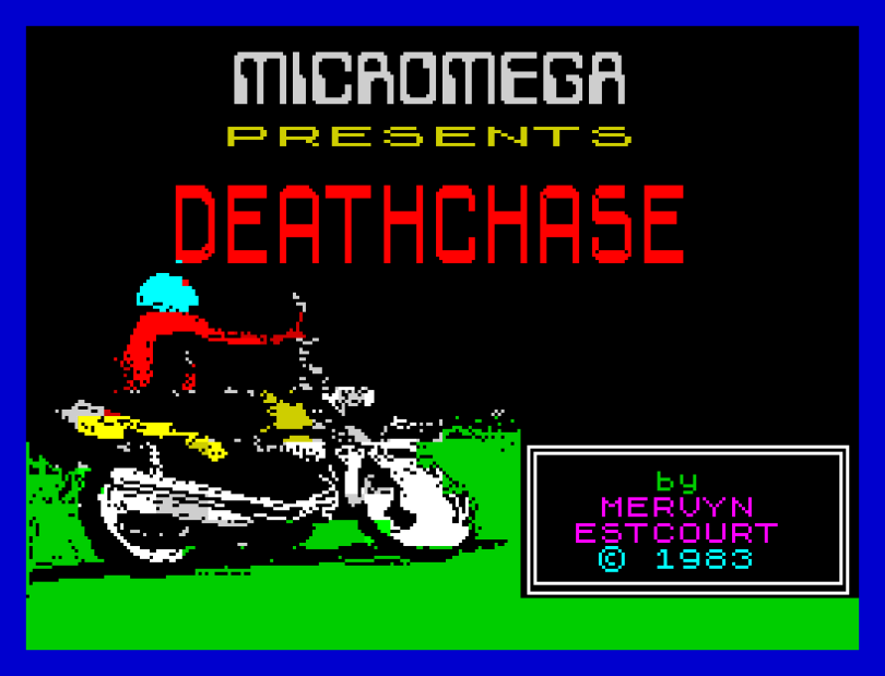 Micromega Presents... A classic! Deathchase ZX Spectrum Loading Screen