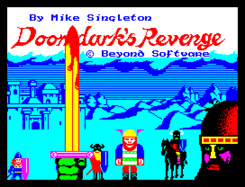 The beautifully-realised Doomdark's Revenge ZX Spectrum Loading Screen, by Mike Singleton for Beyond Software