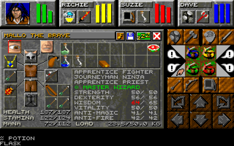 Dungeon Master 2 - The Legend of Skullkeep on the PC