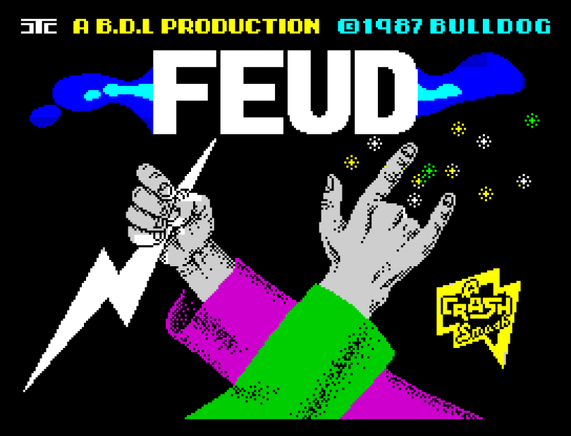 A Crash Smash! Feud by Bulldog ZX Spectrum Loading Screen