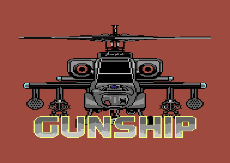Gunship C64 Loading Screen