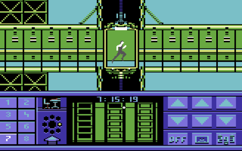 Impossible Mission 2 on the Commodore 64