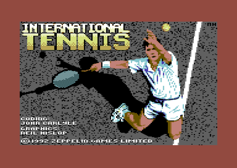 International Tennis Commodore 64 Loading Screen