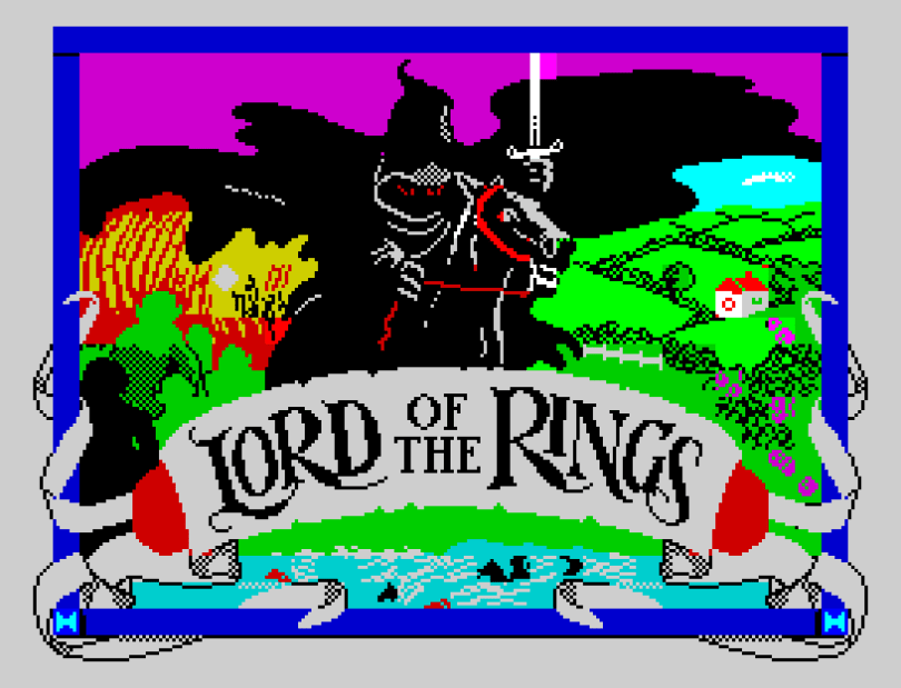 Lord of the Rings by Melbourne House ZX Spectrum Loading Screen