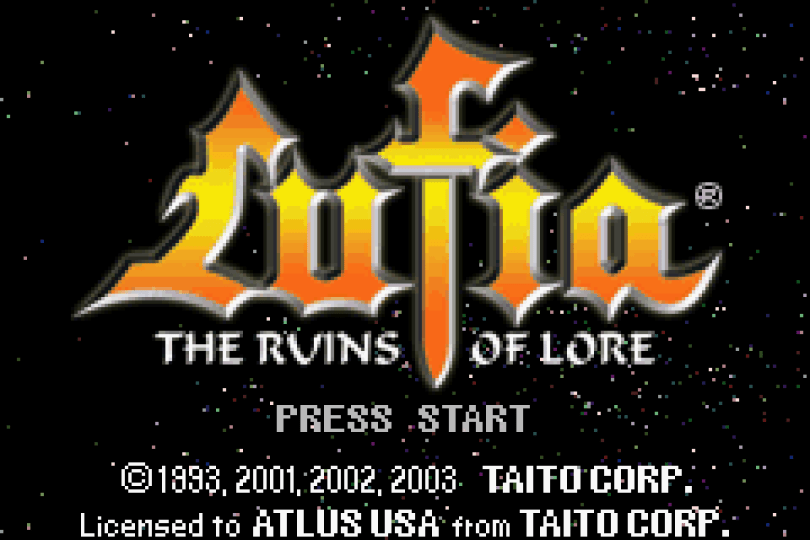 Lufia: The Ruins of Lore on the GBA
