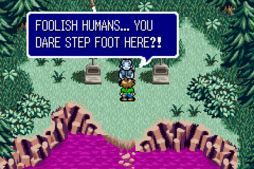 Lufia: The Ruins of Lore on the GBA