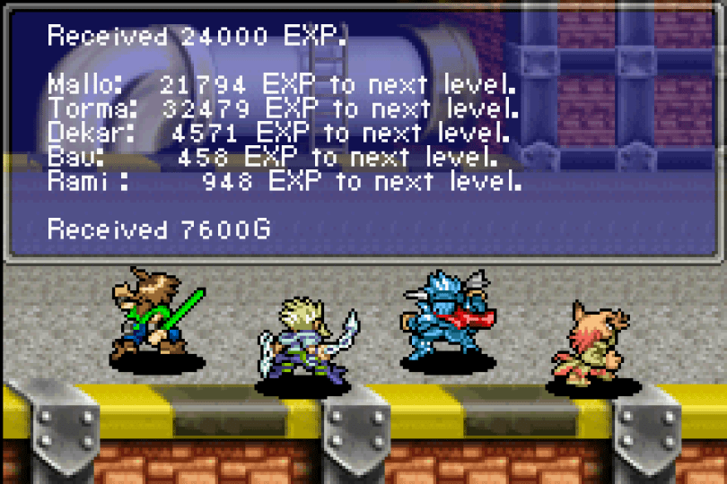 Lufia: The Ruins of Lore on the GBA