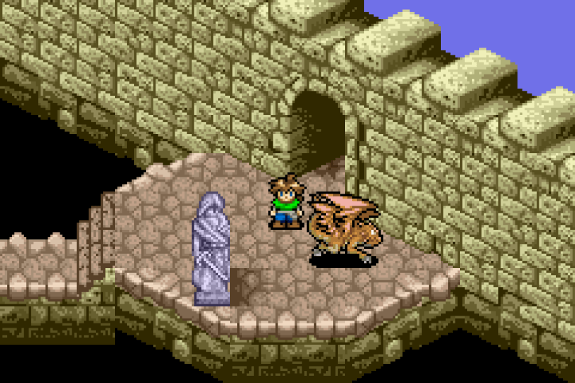 Lufia: The Ruins of Lore on the GBA