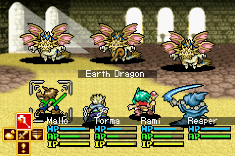Lufia: The Ruins of Lore on the GBA