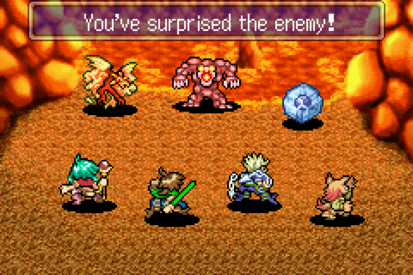 Lufia: The Ruins of Lore on the GBA