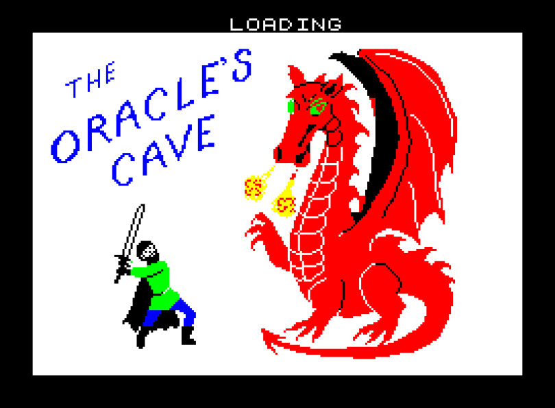 The Oracle's Cave by Doric Computer Services ZX Spectrum Loading Screen