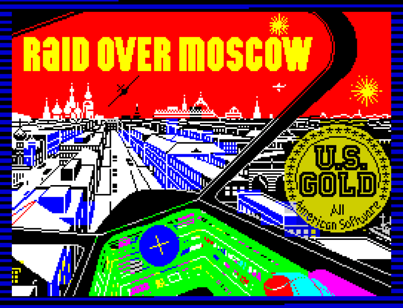 Raid Over Moscow by US Gold ZX Spectrum Loading Screen