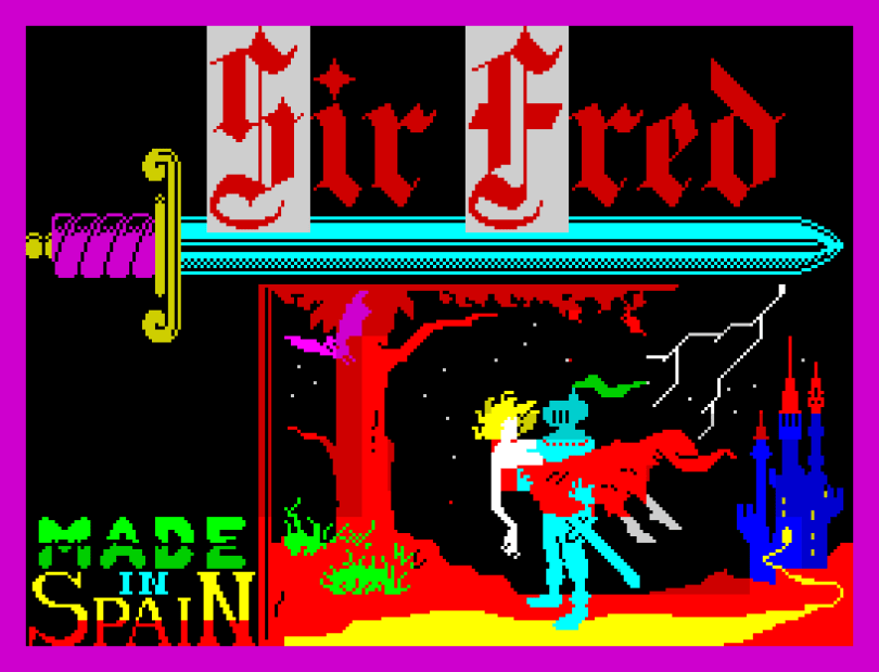Sir Fred ZX Spectrum Loading Screen