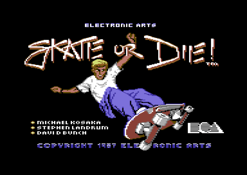 Skate Or Die C64 Loading Screen