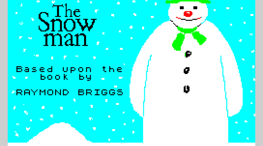 The Snowman by Quicksilva 1983, ZX Spectrum Loading Screen