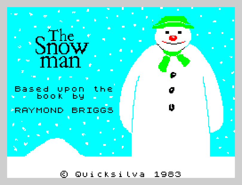 The Snowman by Quicksilva 1983, ZX Spectrum Loading Screen
