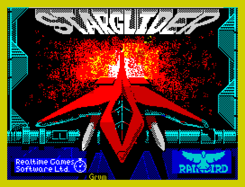 Starglider by Realtime Games for Rainbird - ZX Spectrum Loading Screen