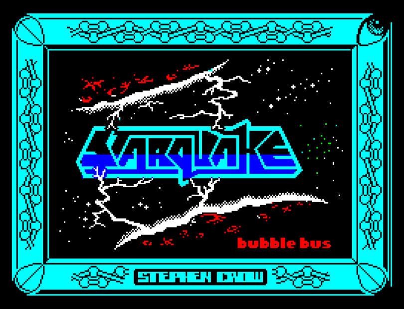 Starquake by Steve Crow for Bubble Bus ZX Spectrum Loading Screen