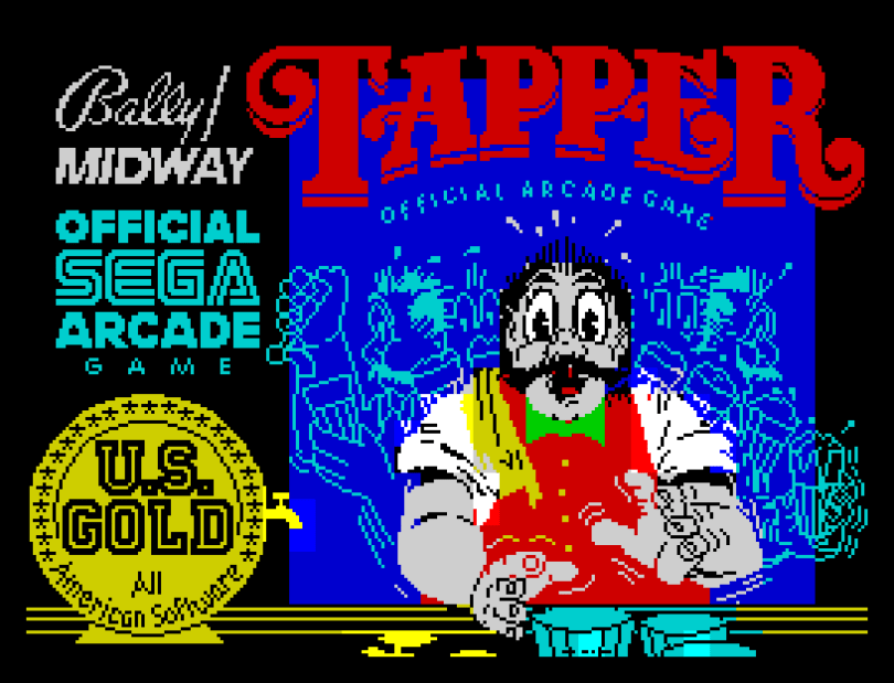 Tapper by US Gold ZX Spectrum Loading Screen