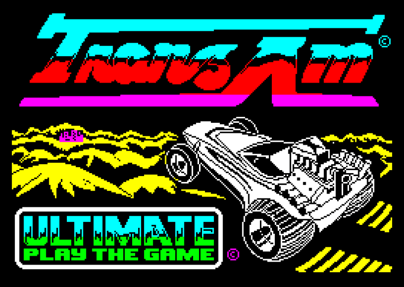 Tranz Am by Ultimate ZX Spectrum Loading Screen