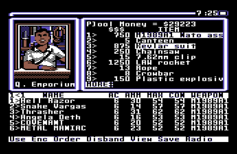 Wasteland on the Commodore 64