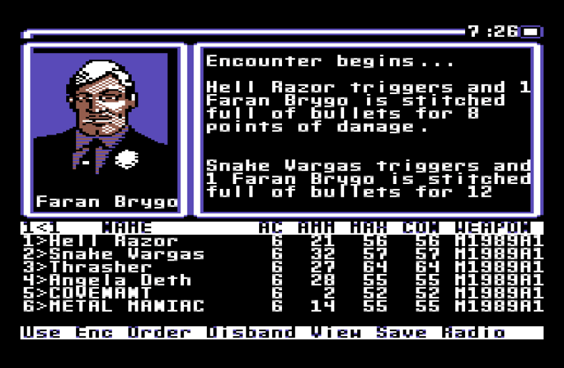 Wasteland on the Commodore 64