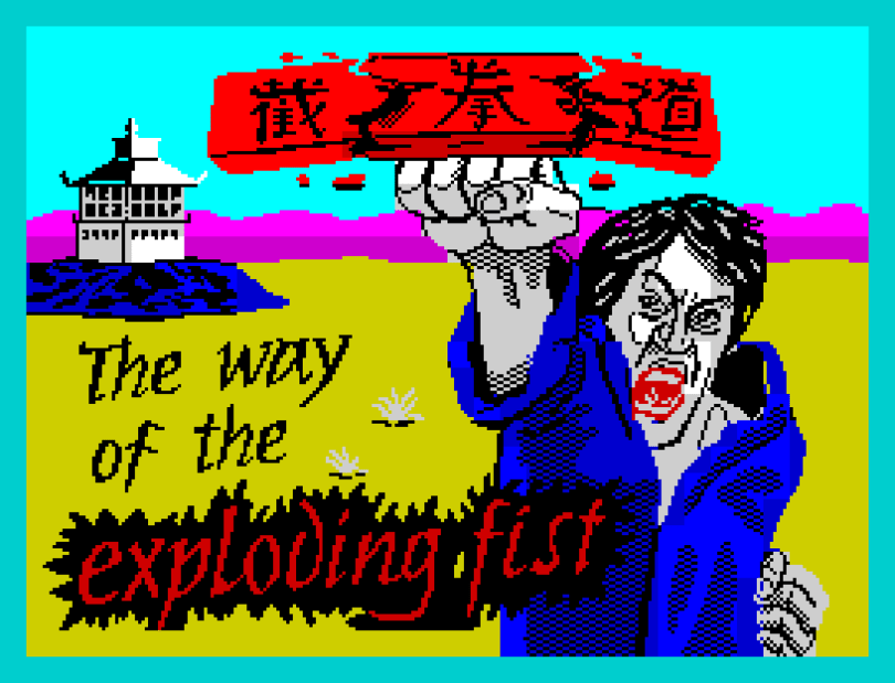 Way of the Exploding Fist ZX Spectrum Loading Screen