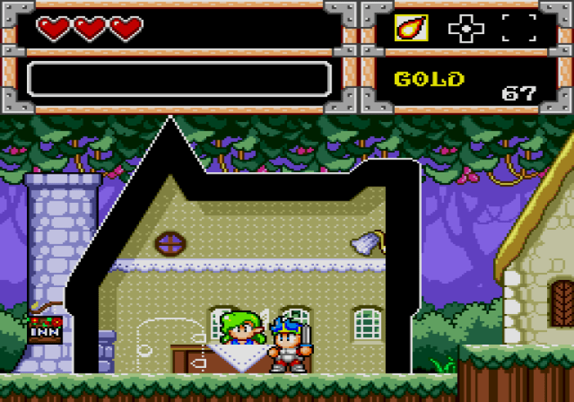 Wonder Boy in Monster World on the Megadrive/Genesis