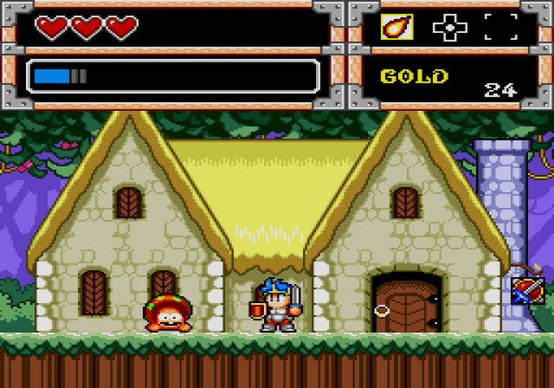 Wonder Boy in Monster World on the Megadrive/Genesis