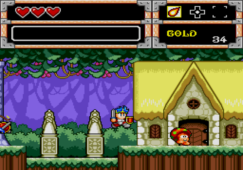 Wonder Boy in Monster World on the Megadrive/Genesis