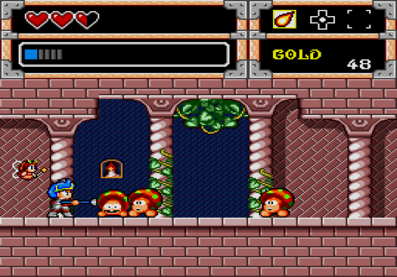 Wonder Boy in Monster World on the Megadrive/Genesis