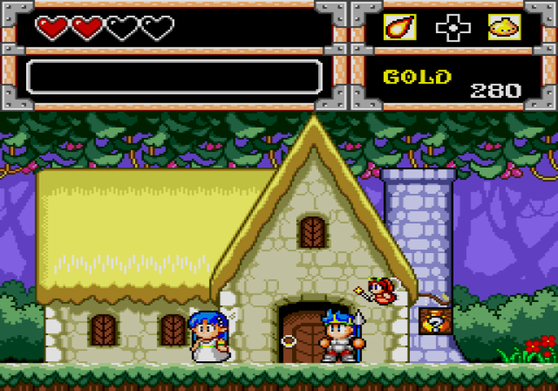 Wonder Boy in Monster World on the Megadrive/Genesis