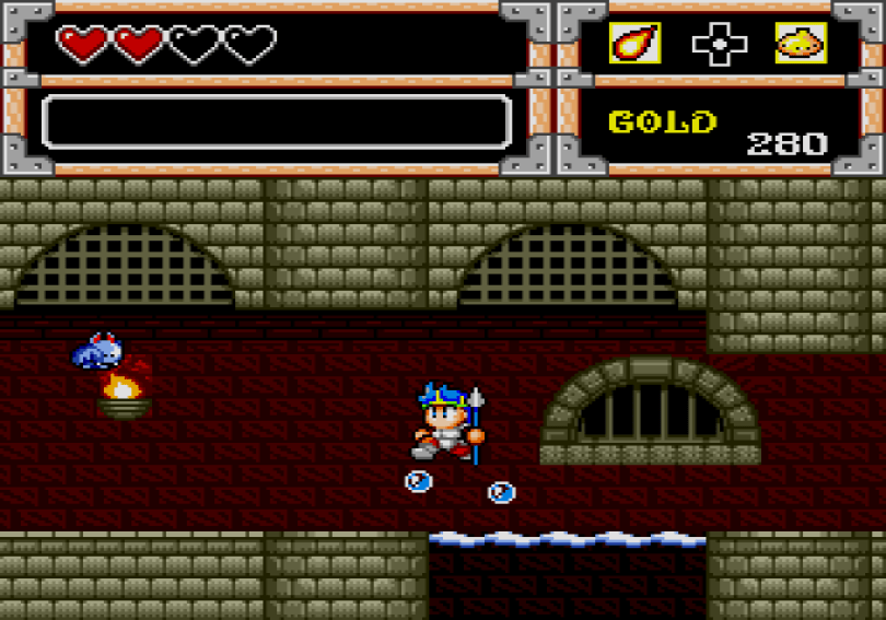 Wonder Boy in Monster World on the Megadrive/Genesis