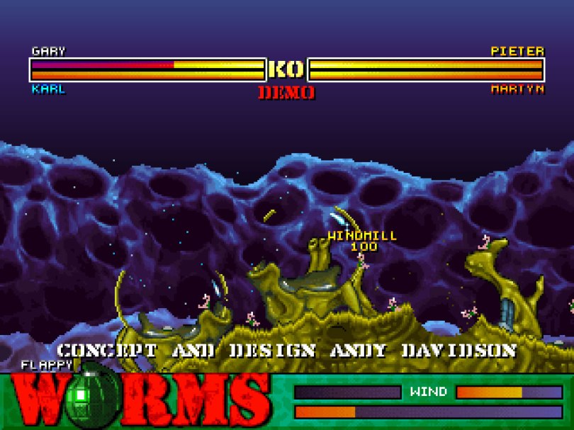 Worms on the PlayStation