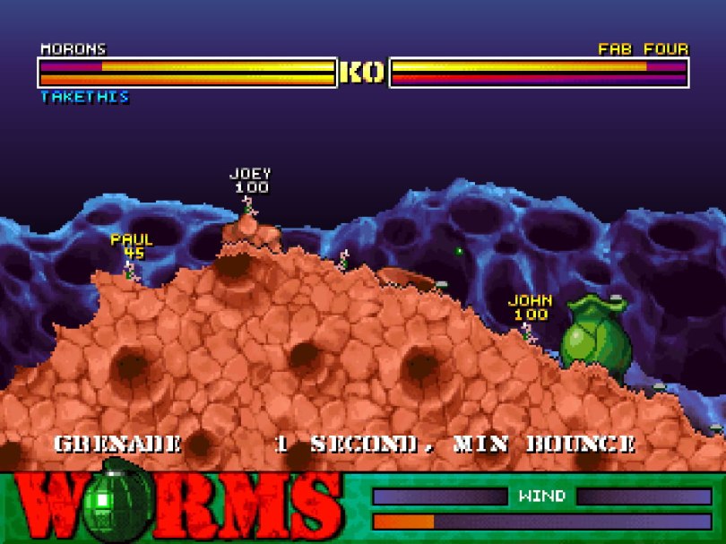 Worms on the PlayStation