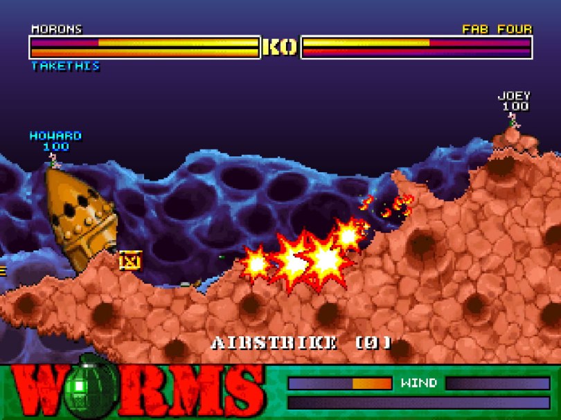 Worms on the PlayStation