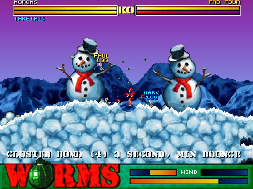 Worms on the PlayStation