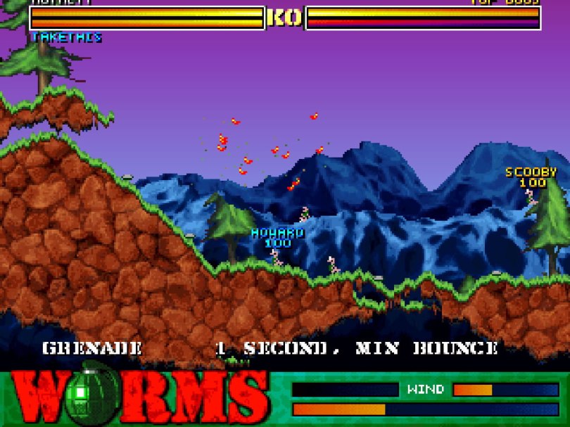 Worms on the PlayStation