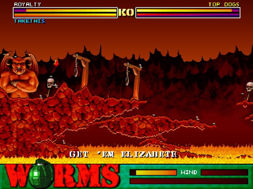 Worms on the PlayStation