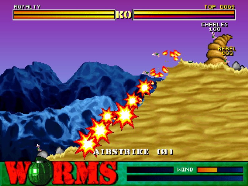 Worms on the PlayStation