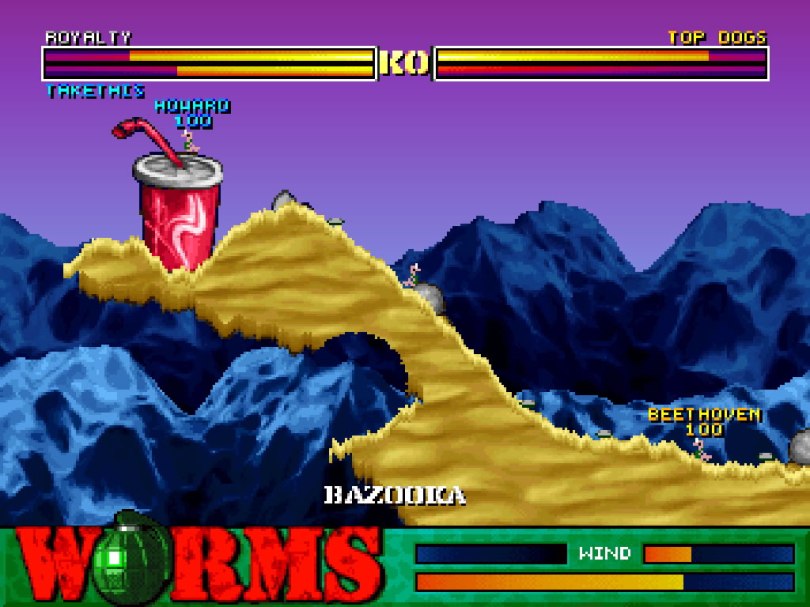 Worms on the PlayStation