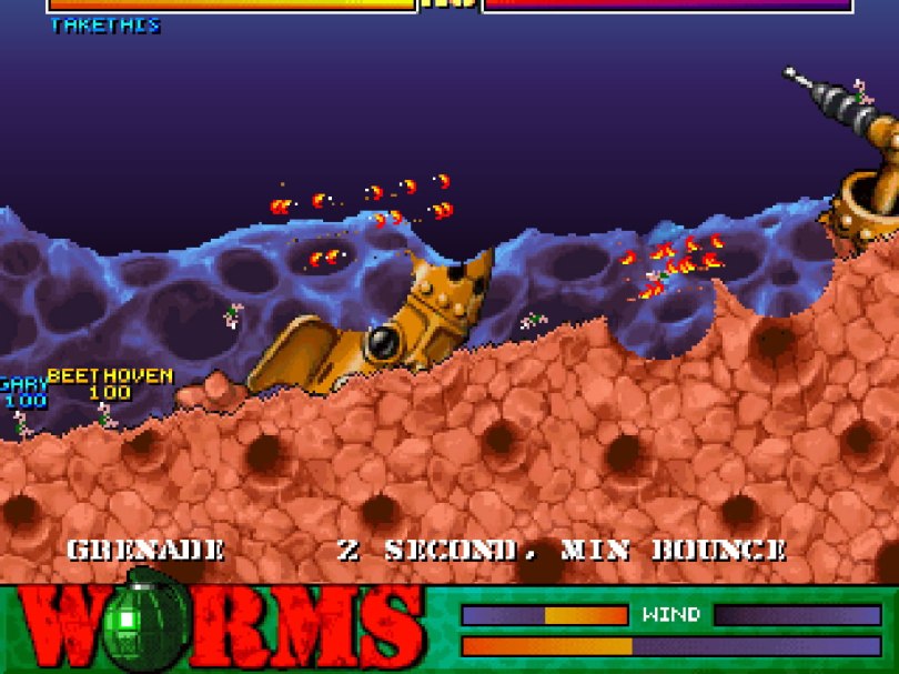 Worms on the PlayStation