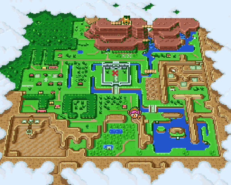The Legend of Zelda: A Link To The Past on the Super Nintendo