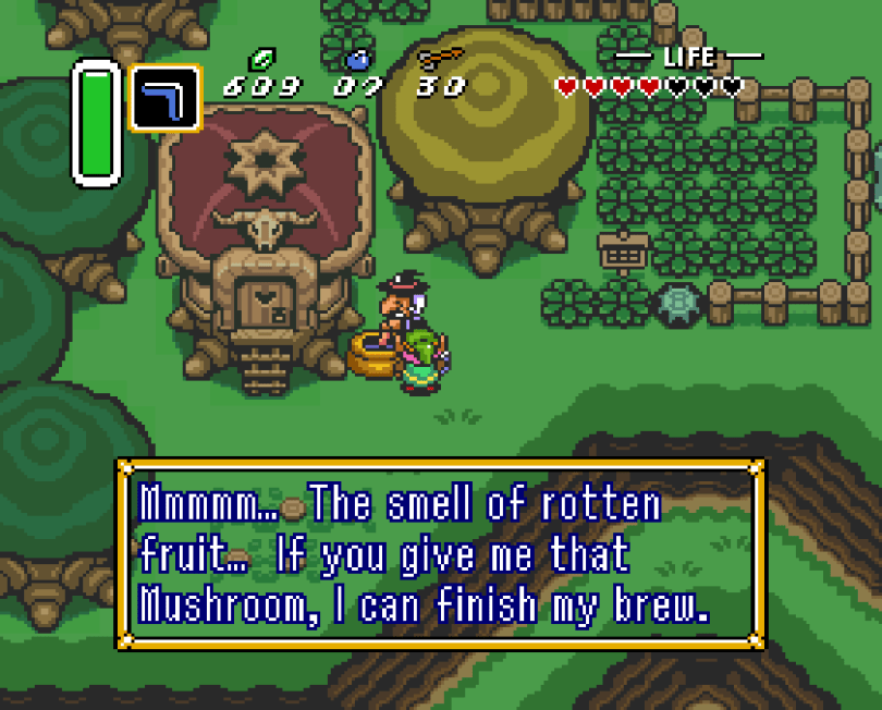 The Legend of Zelda: A Link To The Past on the Super Nintendo