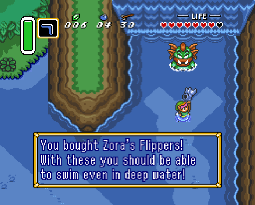 The Legend of Zelda: A Link To The Past on the Super Nintendo