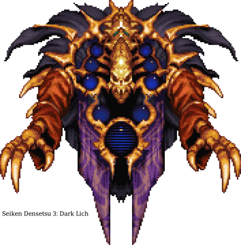 Seiken Densetsu 3 Bosses 20 - Dark Lich