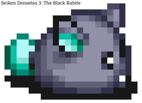 Seiken Densetsu 3 Bosses 21 - Black Rabite